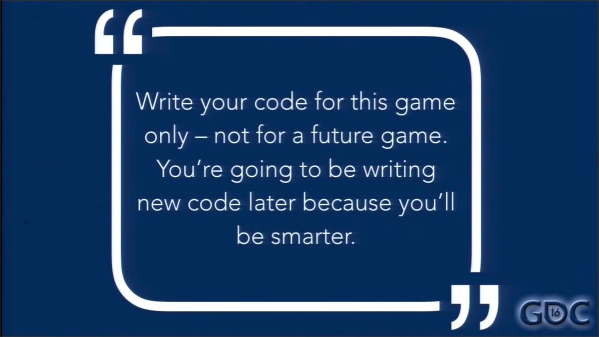 richtaur's tweet photo. Wise advice from @romero's legendary talk The Early Days of id Software.

Just make the game. https://t.co/xDoQzVBLx8