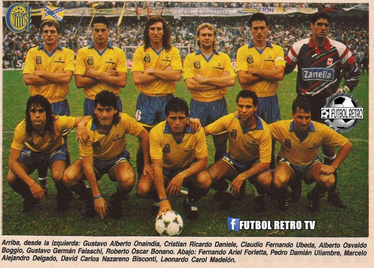 viejocasale's tweet photo. Torneo Clausura 1992 (fecha 12). 10/5/1992. Gigante de Arroyito. #RosarioCentral 3 v. Boca Juniors 0. Goles: 71' Pedro #Uliambre, 75' Hugo #Galloni, 89' David #Bisconti. https://t.co/cJF0G0LxfF