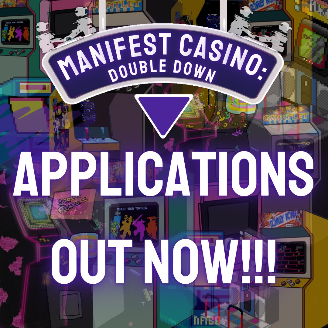 OrgManifest's tweet image. Manifest Casino: Double Down Applications have OFFICIALLY been released… &amp;amp; YES! This is a DUOS season! Returnees &amp;amp; Newbies are welcome to apply. Applications close on May 25th. Come DOUBLE DOWN with your best friend, rival, whoever &amp;amp; visit our Casino! 🎰
docs.google.com/forms/d/e/1FAI…