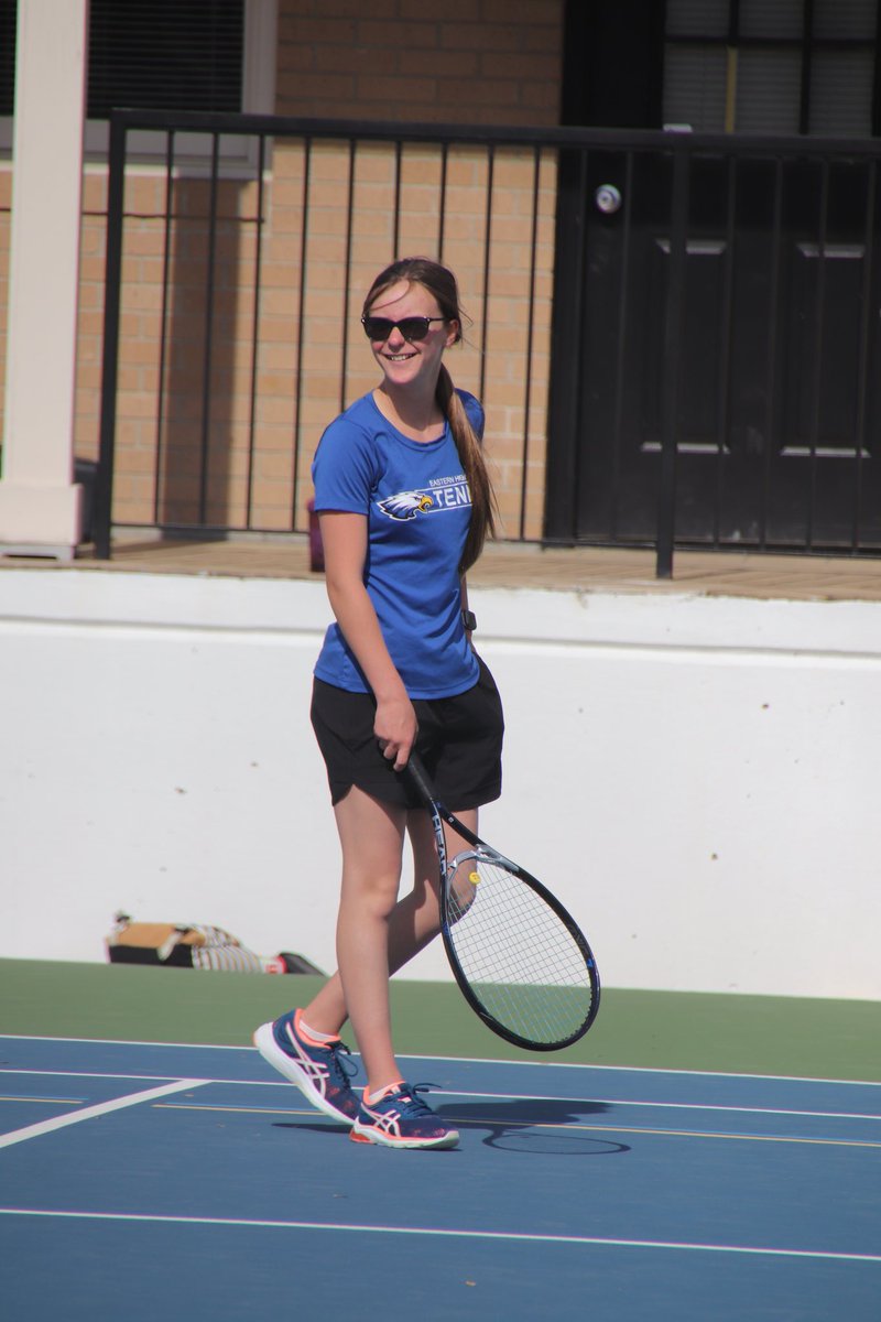 Girls Tennis moves to 9-5 after defeating Bullitt East 5-0. Let's go! 🎾

Congrats to Victoria Wimberly (6-1, 6-1), Ellie Barber (6-0, 6-0), Cameron Casey (6-1, 6-1),  Ly Nguyen + Gabriela Rincon (6-0, 6-0), and Ariel Signorelli + Olivia Peppers (6-1, 6-0). #FlyEastern