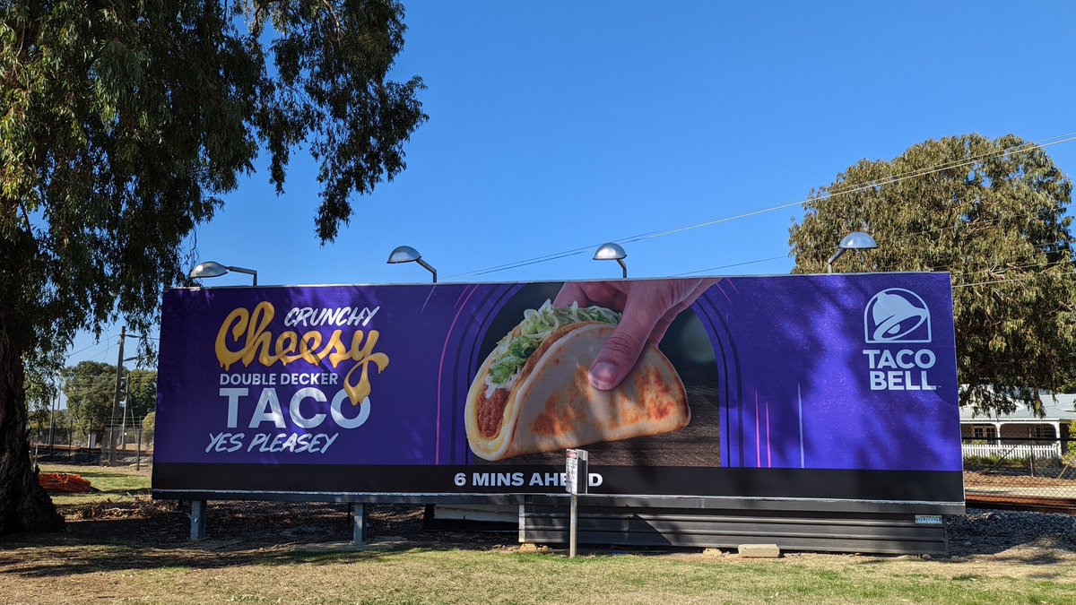 ObesityPolicyWA's tweet photo. The billboard currently across the road from @GuildfordGramm Early Learning Centre - a prime example of why we need the @WAGovernment to take action to protect children from junk food advertising and the urgency of the latest @CancerCouncilWA campaign. https://t.co/kuIRmb13xQ https://t.co/0fGQCbDB1u