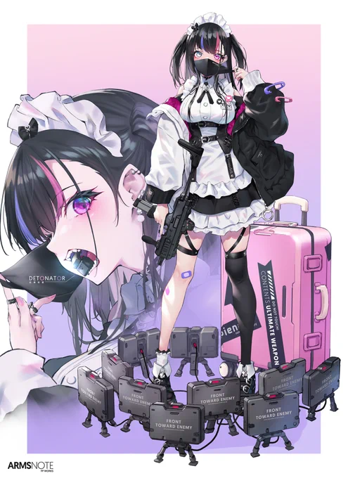 #メイドの日 らしいのでウチの地雷系メイドちゃん見て 