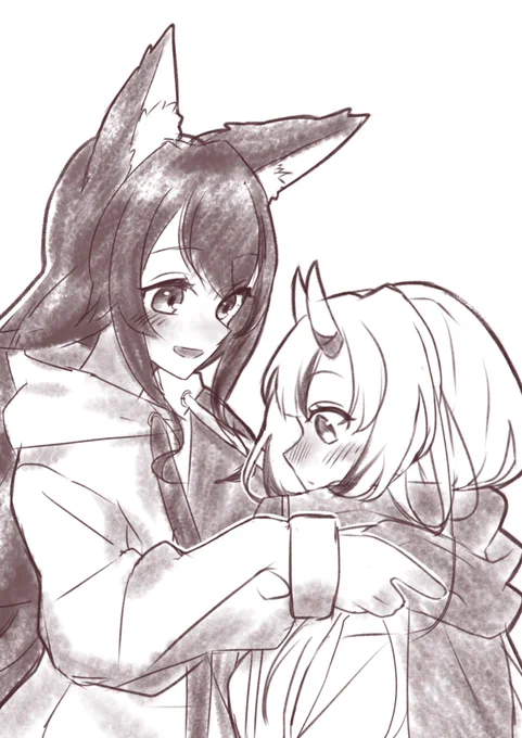 あやミオイラスト全然進んでないので過去のあやミオ置いて茶を濁します 