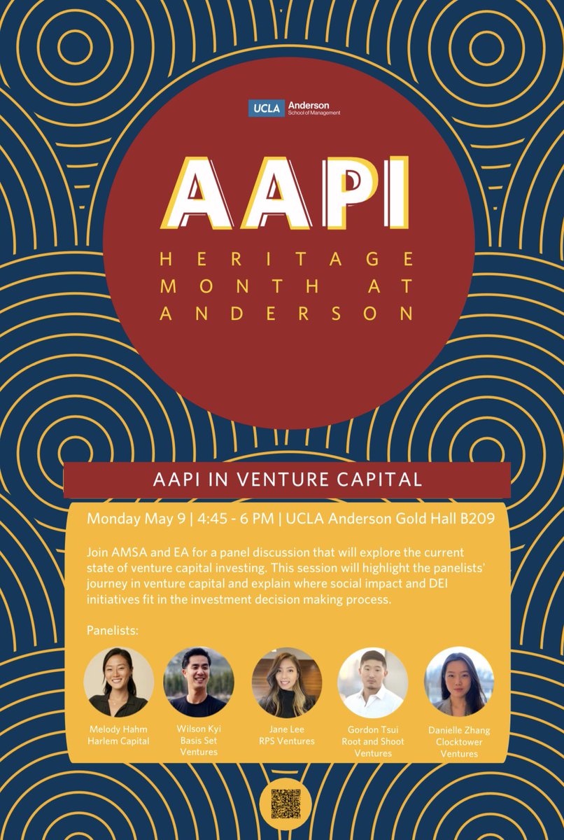 Janet Lee (@jayleejanet) on Twitter photo Lucky to have <a href="/HarlemCapital/">Harlem Capital</a> <a href="/BasisSet/">Basis Set</a> <a href="/RPSVentures/">RPS Ventures</a>, Root and Shoot Ventures & Clocktower Ventures representing on the “AAPIs in VC” MBA Panel at <a href="/uclaanderson/">UCLA Anderson School of Management</a>!! Thank you for sharing your knowledge with us! 🙏🏻
cc: <a href="/melodyhahm/">melody 다은 hahm</a> <a href="/WilsonKyi/">Wilson Kyi</a> Lucky to have <a href="/HarlemCapital/">Harlem Capital</a> <a href="/BasisSet/">Basis Set</a> <a href="/RPSVentures/">RPS Ventures</a>, Root and Shoot Ventures & Clocktower Ventures representing on the “AAPIs in VC” MBA Panel at <a href="/uclaanderson/">UCLA Anderson School of Management</a>!! Thank you for sharing your knowledge with us! 🙏🏻
cc: <a href="/melodyhahm/">melody 다은 hahm</a> <a href="/WilsonKyi/">Wilson Kyi</a>
