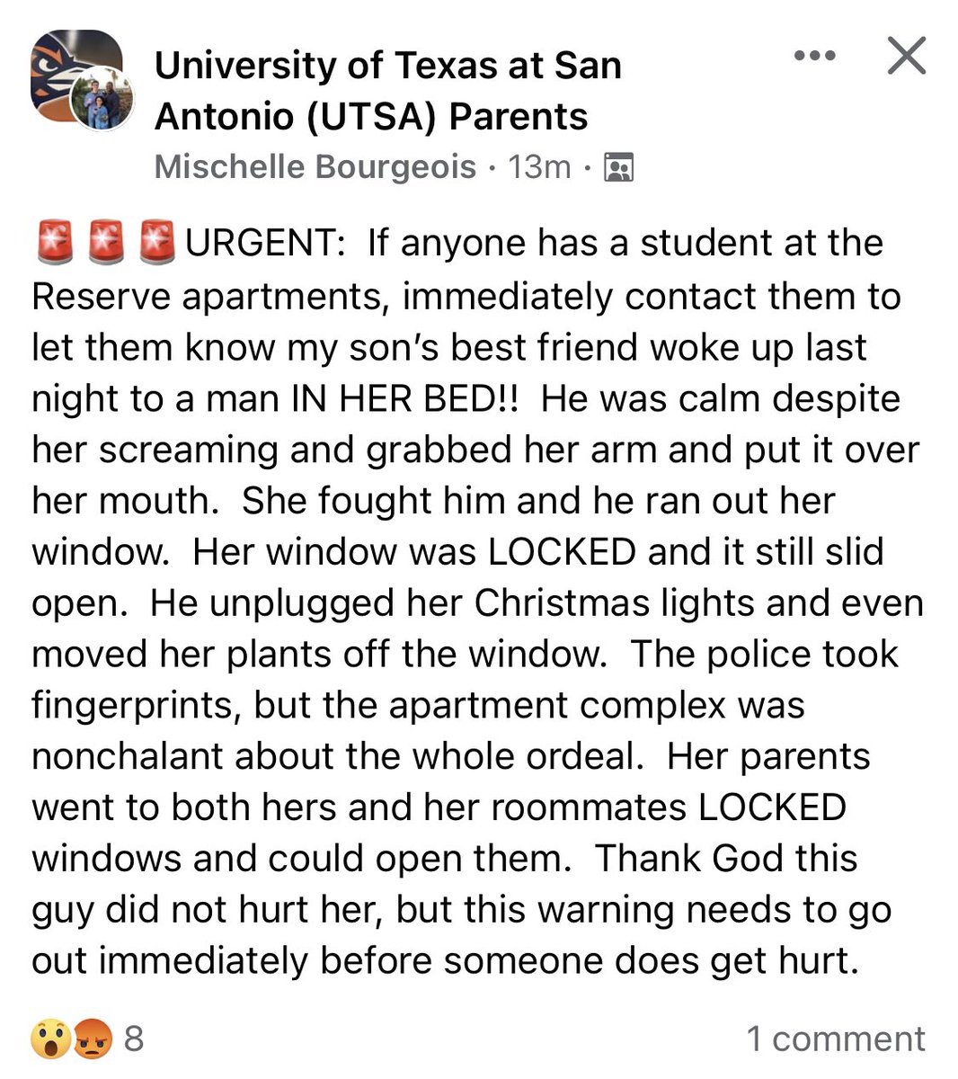 caitlyntyler21's tweet photo. saw this on fb and figured i would post here, stay safe yall https://t.co/vpQsNQChJN
