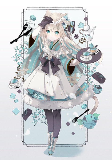 よかしゅうた メイドイラスト A4サイズ　キャンバス 和メイドちゃん #メイドの日 #メイドの日2022 」|ゆずよもぎ🌸ｺﾐﾃｨｱ144