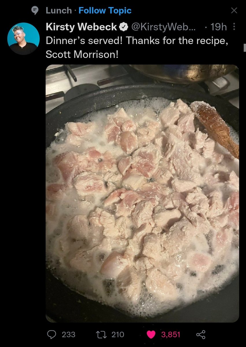 notleucippus's tweet photo. @KirstyWebeck Ahahahaha you made it into the topic of "Lunch" https://t.co/XoDYhYdPIA