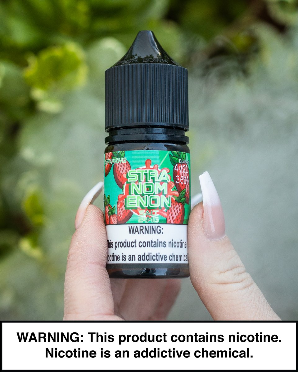 vapecraftinc's tweet photo. Strawnomenon is a flavor of Strawberry Hard Candy filled with Gooey center! Now  comes in salt nic version! Don't forget  about our Giveaway! 
#vape #vapeallday #vapers #nom #nomenon #eliquid https://t.co/GoHyLUIM09