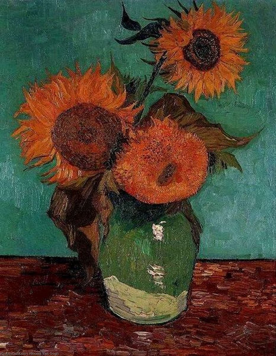 Arteymas_'s tweet image. Girasoles, 1888, Vincent Van Gogh
