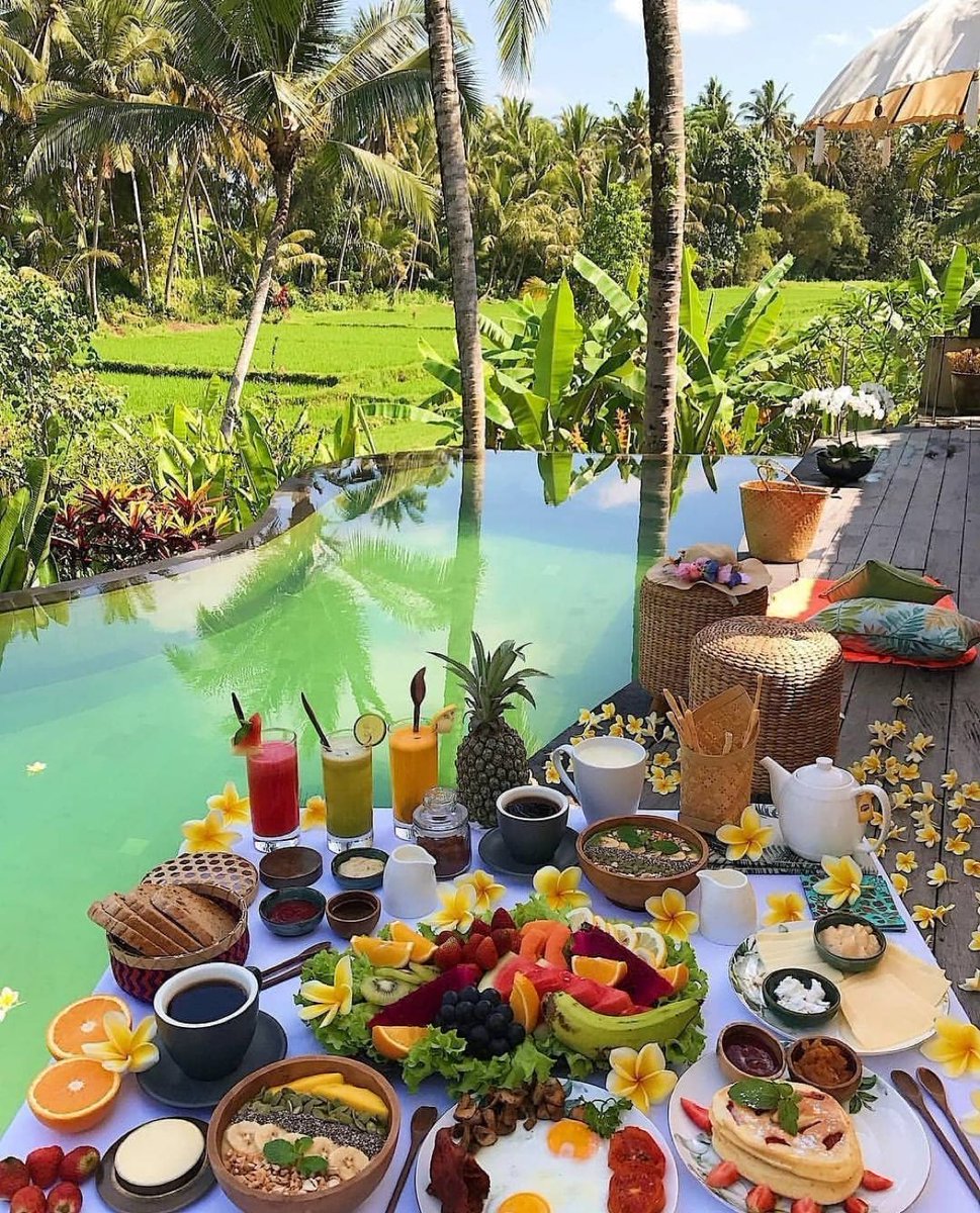 viewsoff's tweet photo. Breakfast in Bali https://t.co/nfLb7rJp3m