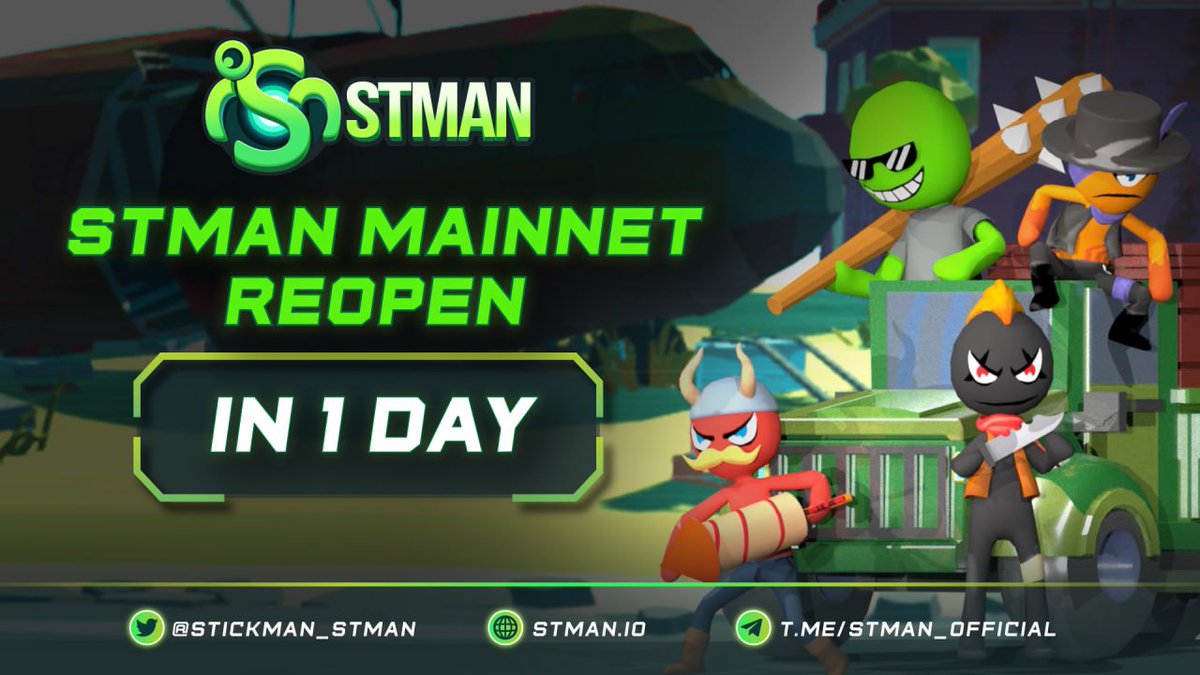 legendguildgame's tweet photo. ⏰ONLY 1 DAY TO GO⏰
📌Some problems happened and we had to close the Mainnet for a while to fix them. Now everything has almost been done.🥳
🎉#STMAN Mainnet will reopen tomorrow,🎉
Thank you for being patient and keep standing by us through this tough time.❤️❤️❤️
#NFT #P2E https://t.co/byD9j752Xy