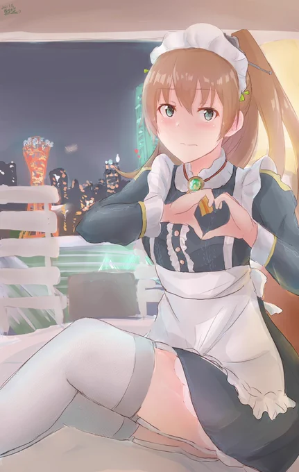 メイドくまのん再掲です
#メイドの日 