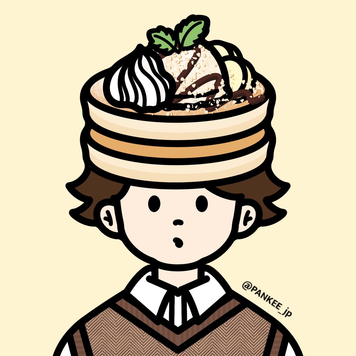 .

＼🍞#新作PANKEE紹介 #154🍞／

大人気バナナチョコパンケーキ🥞🍴
食後のデザートにぴったりなパン✨

チョコレートカラーでまとめました
ぜひアイコンにして
楽しいデザートタイムを🥞🍌🍫✨

opensea.io/assets/0x495f9…