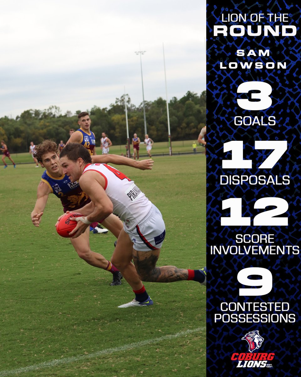 CoburgFC's tweet photo. Lowson our best in Brisbane 👏 https://t.co/NkWxfyI4te