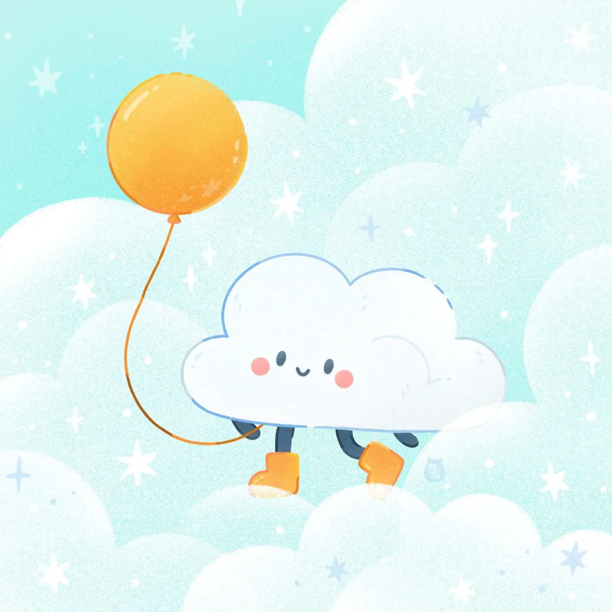 「up in the clouds 」|ann ✨ 張嘉育のイラスト