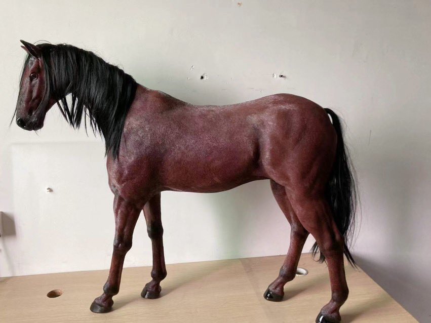 LucentStarBJD's tweet photo. 【ON SALE】Horse for BJD dolls
Sale period: May.8 - May.15

#bjd accessories 
#bjd shooting prop
Including：Horse (x1),Saddles (x2)
Color: Black, White, Purplish Red
Materials: FRP，man-made leather；marten hairs
Size: Ears to ground - 33”/84cm
Price: 1,250 CNY excluding shipping https://t.co/TDvweTQoK6