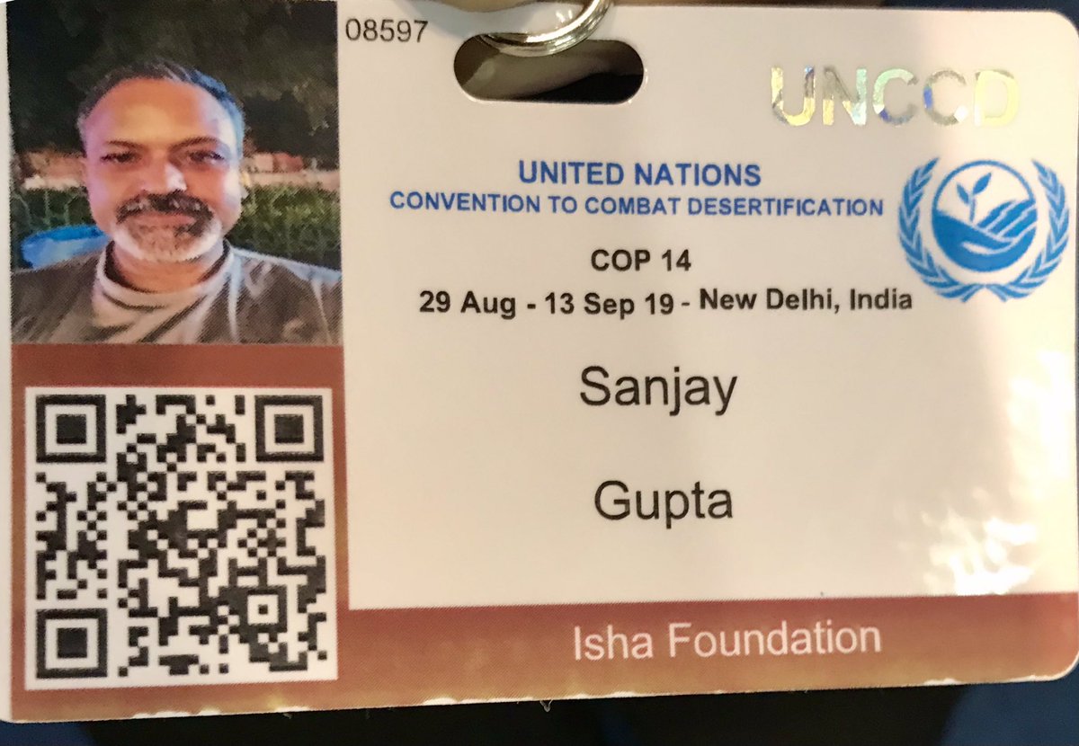TheTagNumber124's tweet photo. Blessed I was to be a part of #UNCCDCOP14 #CauveryCalling 
…. Now #savesoilCOP15 #UNCCDCOP15 @SadhguruJV @cpsavesoil https://t.co/HsKIDKseao
