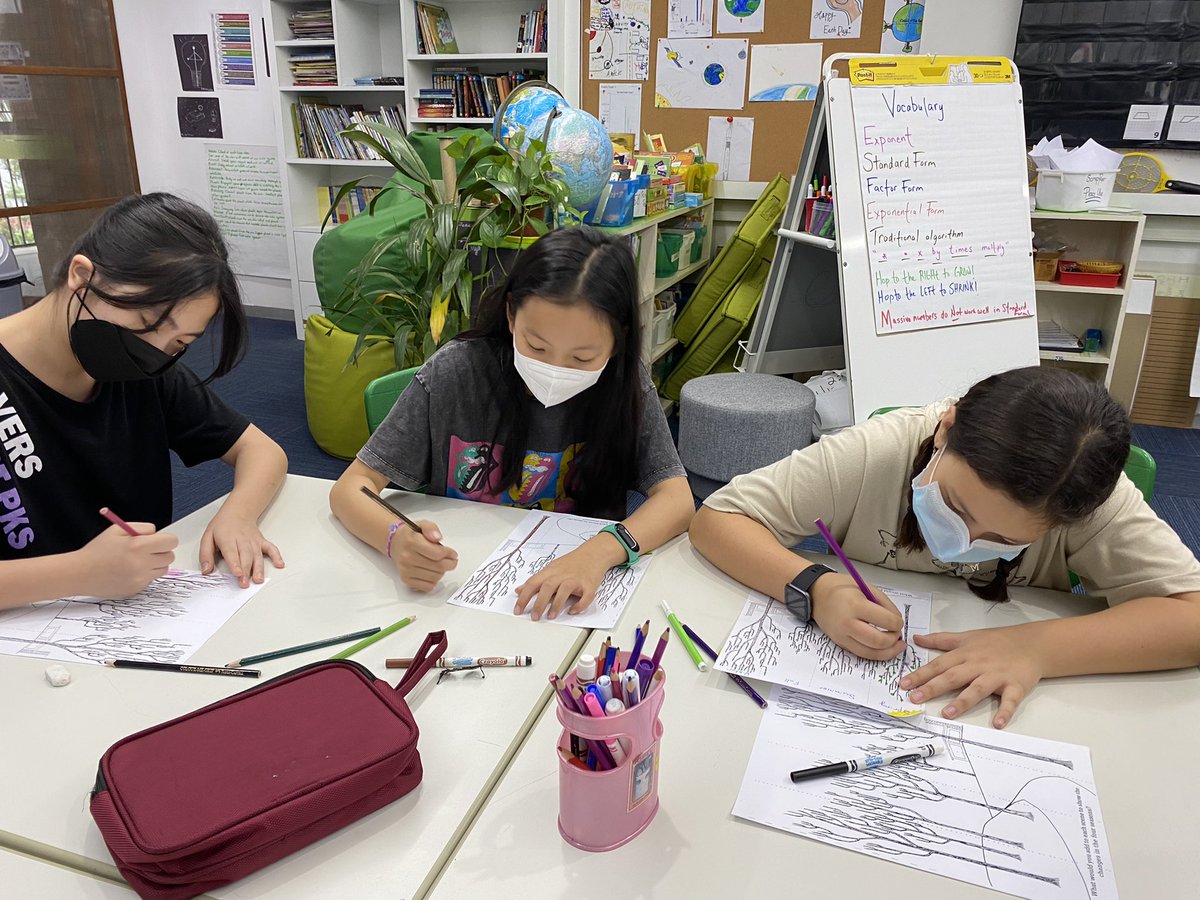 AISCElementary's tweet image. #AISCElementary #AISCGrade5 @ThorpeBritt Mindfulness “seasons drawing activity” before our next MAP.