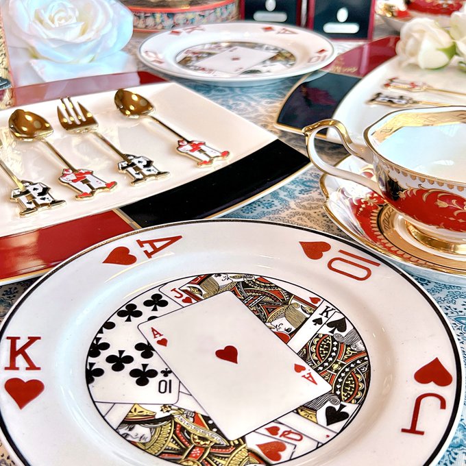 ハーツラビュルのお茶会セット♣︎♡🌹♠︎♢ 