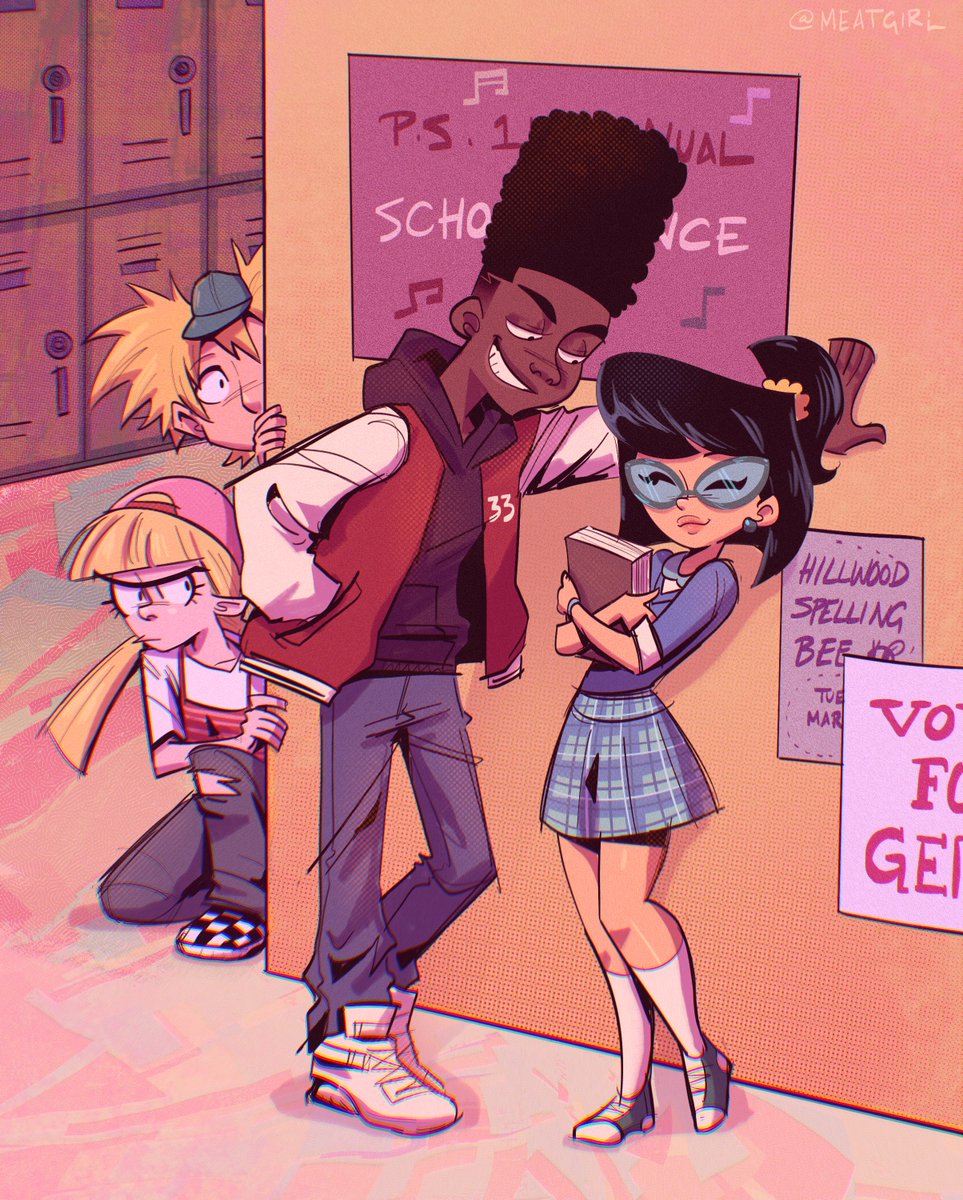 meatgirI's tweet photo. arnold and helga could learn a thing about healthy relationships from those two #heyarnold https://t.co/9gotUMNW7f