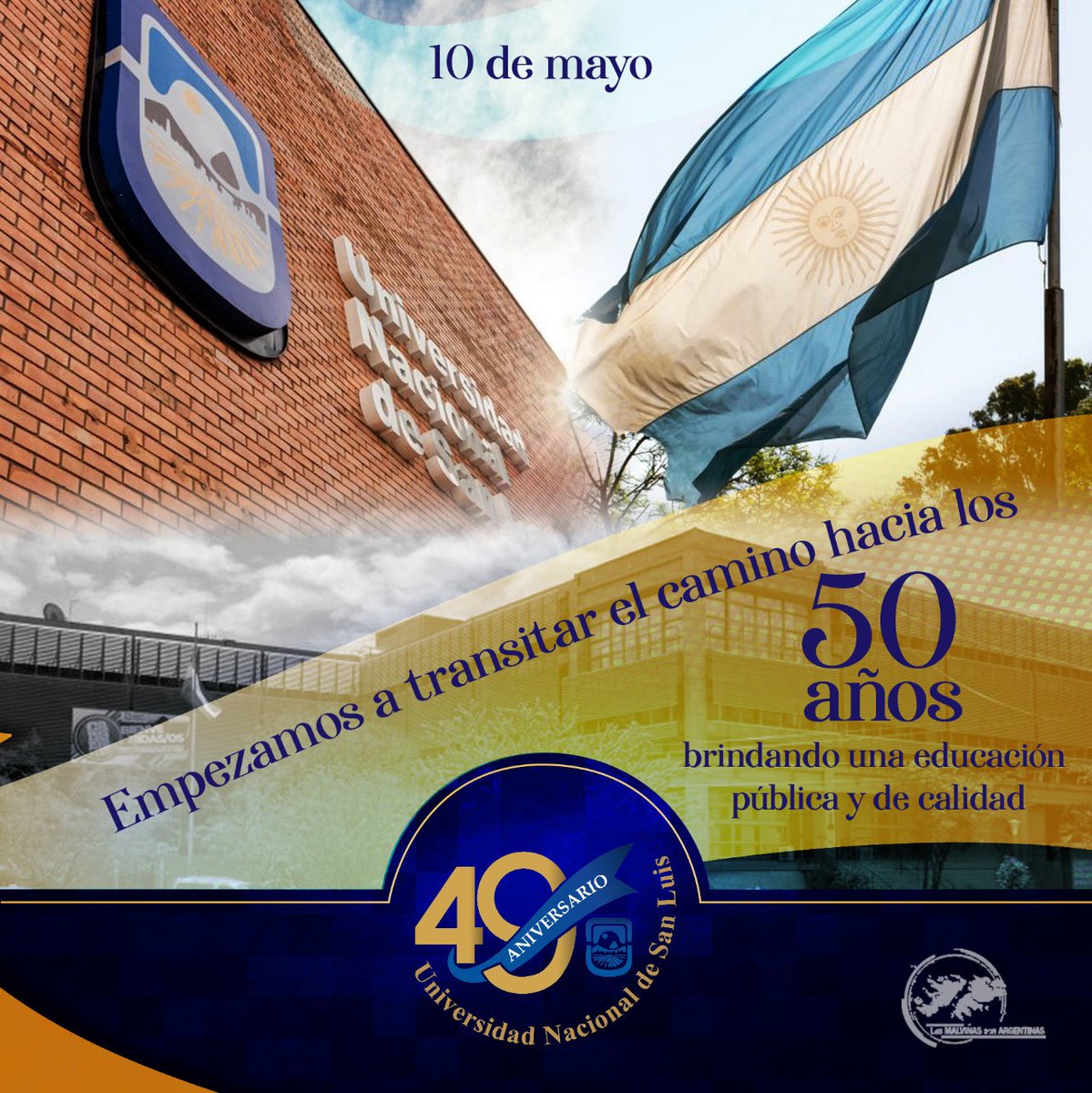 📣 ¡Hoy la Universidad Nacional de San Luis (UNSL) está cumpliendo 49 años! 

La UNSL va camino a los 50 🙌

@moriunsl
<a href="/noticiasUNSL/">UNSL</a>

#Rector #UNSL