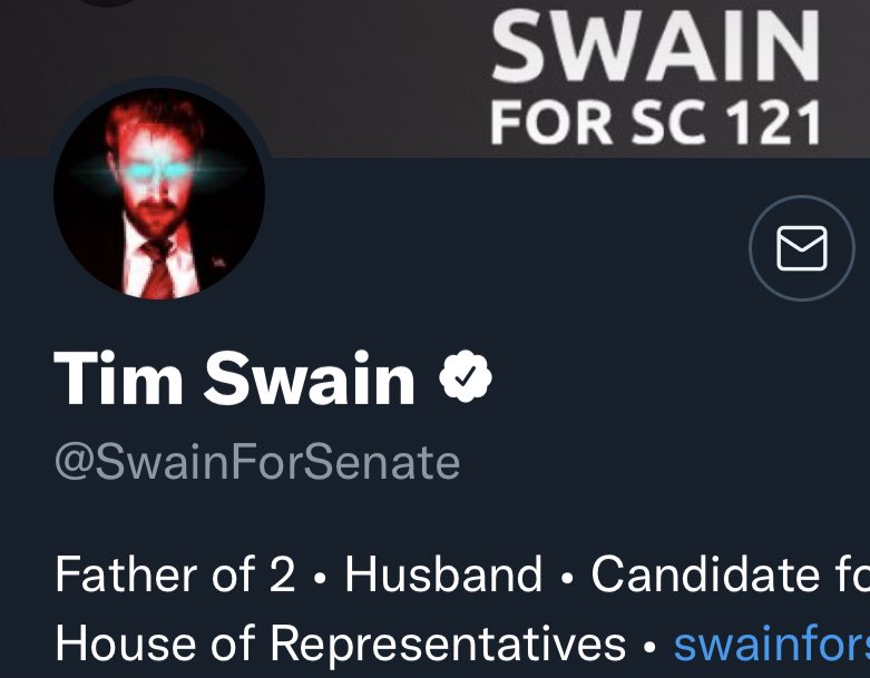 RVAwonk's tweet photo. The fashwave-inspired aesthetic that Marjorie Taylor Greene adopted a few days ago is spreading among GOP candidates and strategists. This will likely be how pro-Trump cryptofascists differentiate themselves online from mainstream Republicans. https://t.co/fvq2fzqgBf