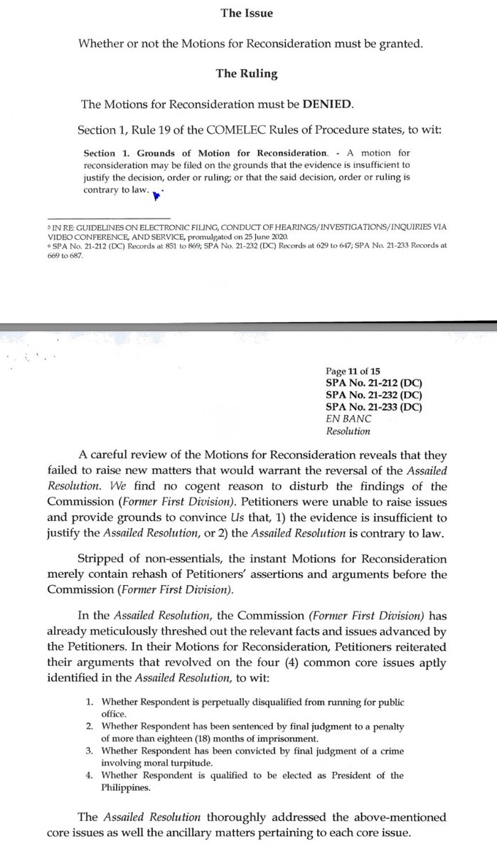 ABSCBNNews's tweet photo. READ: The Commission on Elections en Banc dismisses the 3 disqualification cases against Ferdinand "Bongbong" Marcos, Jr. | via @RG_Cruz12479 https://t.co/0OGnGiGmRr