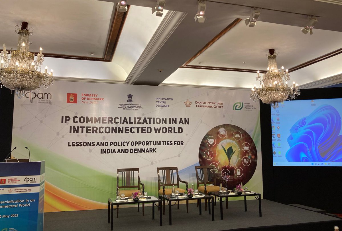 CIPAM_India's tweet photo. The conference on "IP Commercialisation in an Inter-connected World" will begin soon !!

This international conference will bring together stakeholders from across the ecosystem to learn, discuss &amp; explore ways to strengthen #IP Commercialisation
 
#IndoDenmark #LetsTalkIP https://t.co/kNYkbe9aND