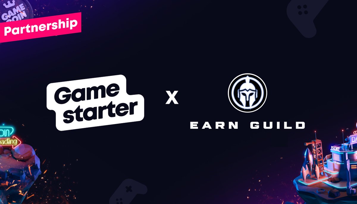 gamestarter's tweet image. We are excited to announce our new partnership with
#EarnGuild 🎉

To celebrate we would like to give 10 lucky people 50 $BUSD for a total of 500 #BUSD🔥

⚠️Rules:
Follow @EarnGuild  &amp;amp; @Gamestarter 
Like and RT this post ✨
Tag your friends!

 Ends in 72 hours!