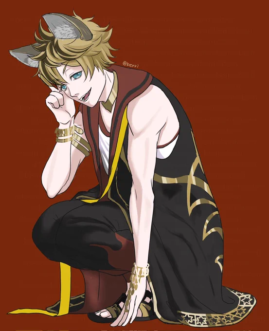 #ツイステファンアート 

【リクエスト】
寮服チェンジ🐆 