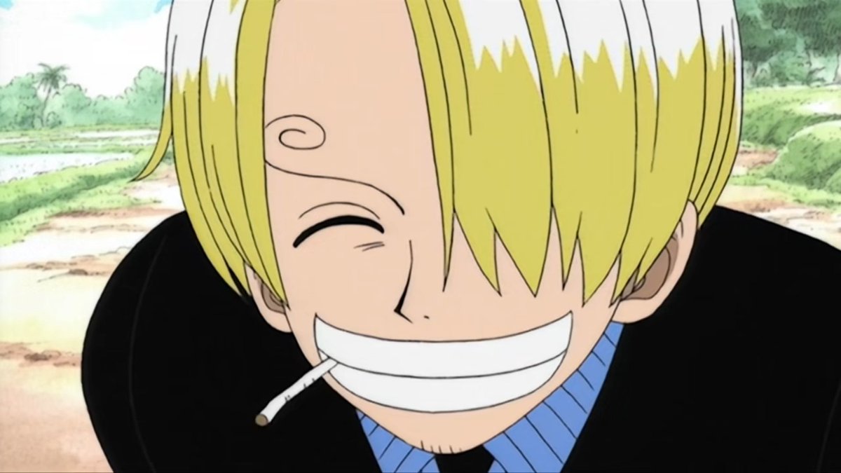 sanjiluvbot's tweet photo. i'm really really sad and devastated right now but seeing sanji's smile somehow lessens those feelings.

i love you, sanji! 🥺💛 https://t.co/LhcDGlLxki