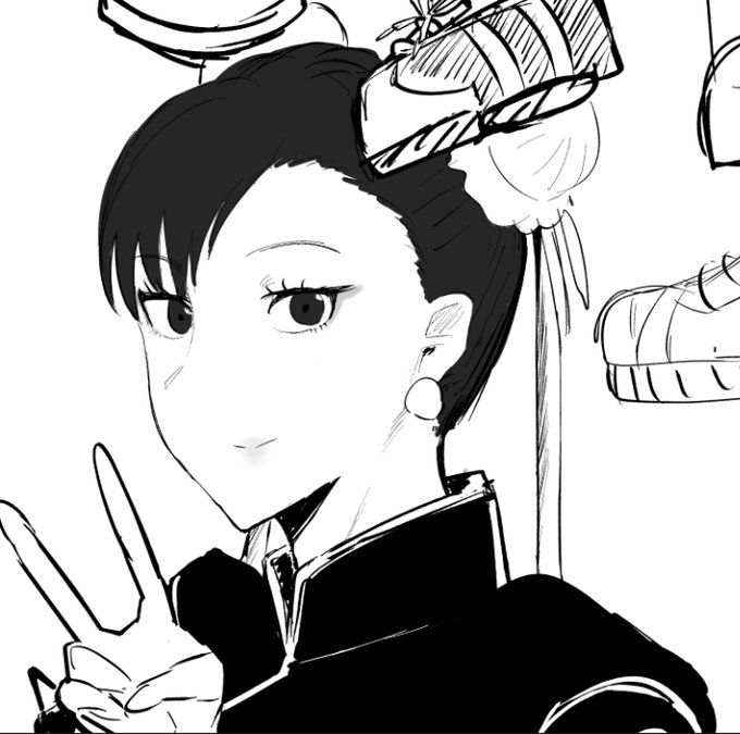 最近おばさんばかり描きがち 