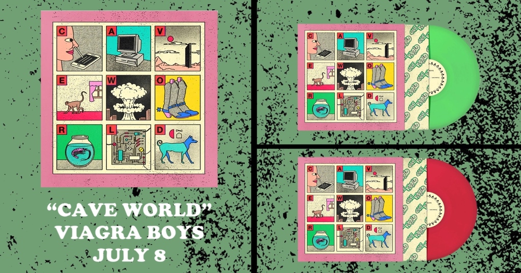 EasyStRecords's tweet photo. "LEAVE SOCIETY, BE A MONKEY!
'CAVE WORLD' - Out JULY 8TH"
-@Viagraboys
Pre order NOW NOW NOW
•Green LP
https://t.co/Or4DTIpOSY
•Red LP
https://t.co/3f20mrJ83J
#CaveWorld #ViagraBoys #ShrimpTech
#IndieRecordStore https://t.co/kc4FzhY212