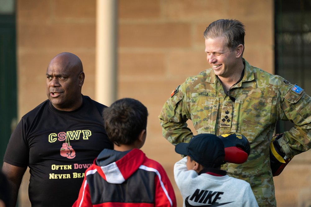 A pleasure to host #TribalWarrior and their inspirational CEO Shane Phillips at #VictoriaBarracks as they deliver their life changing community program in Redfern. The similarity btw Army's values & those being instilled in amazing young people stood out.

#ArmyintheCommunity