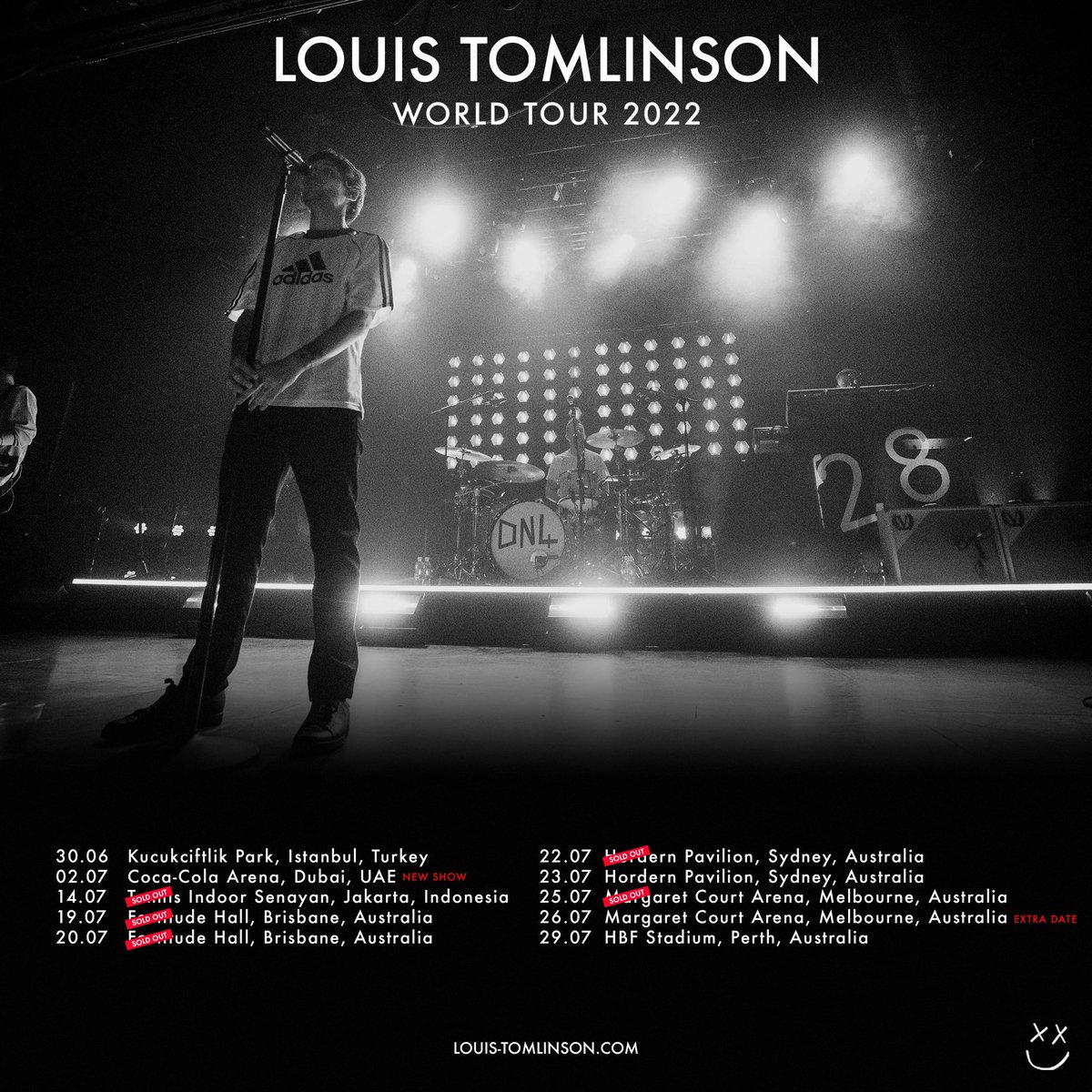 LTHQOfficial's tweet photo. Dubai and Melbourne!
Louis will be playing the Coca-Cola Arena, Dubai as part of his World Tour this year. Due to demand, he has also added a second show at the Margaret Court Arena in Melbourne, Australia. Ticket info: https://t.co/oYikRcMRiT https://t.co/jOF7xKtjXc