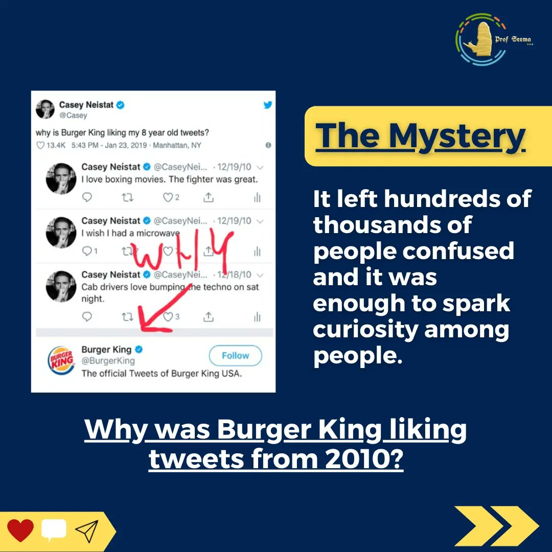 profseemagupta's tweet photo. Clever marketing campaign that cost next to nothing.
want to know 
What🤔?
How🧐? 
Who😎? 

Here are some info about
"The great burger🍔 King" mystery. 

Swipe right👉
To know more. 

For more amazing Info
Follow @profseemagupta
. 
. 
. 
. 
. 
#burgerking #marketing #viral https://t.co/sMM13jhIZt