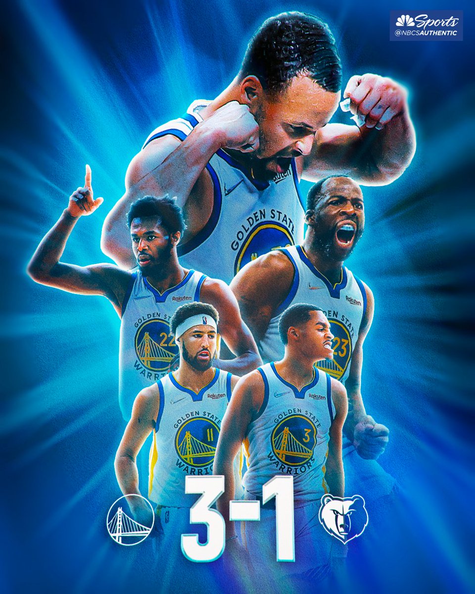 NBCSWarriors's tweet photo. Three wins down, one to go 😤 https://t.co/GEtO3VNTb0