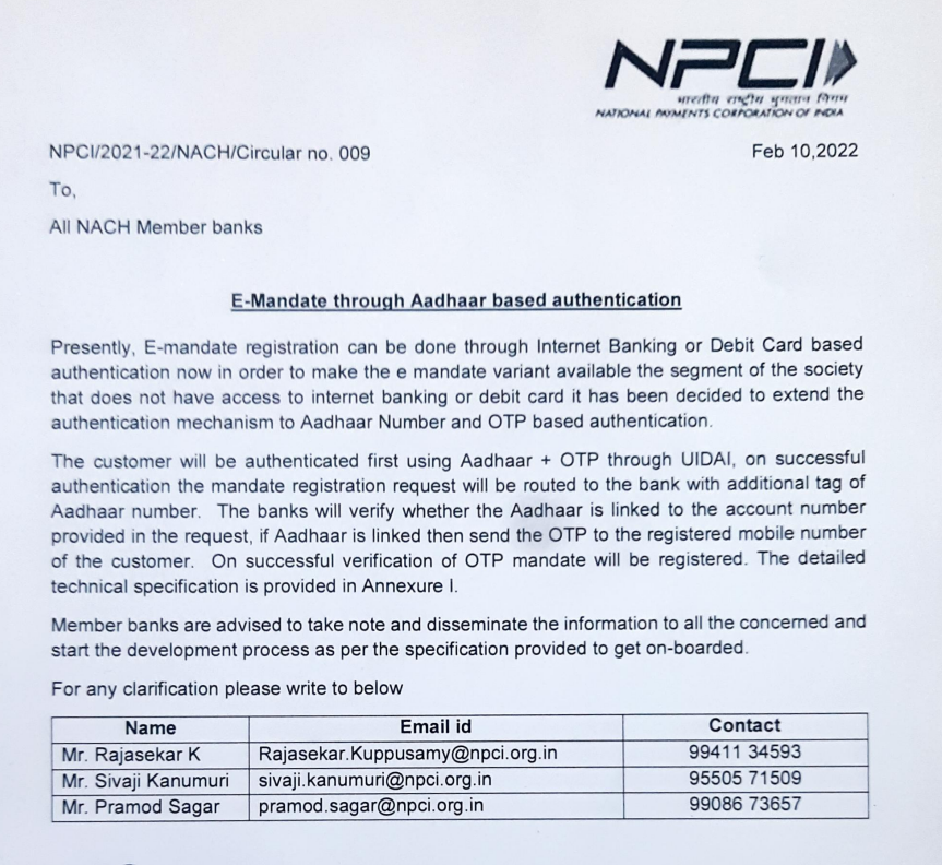 <a href="/NPCI/">LOL Data Privacy</a> <a href="/KPCinParliament/">Karti P Chidambaram</a> Actually <a href="/NPCI/">LOL Data Privacy</a> restored it only in Feb 2022.

medianama.com/2018/12/223-is… - <a href="/kaarana_/">Kaarana</a> had previously written on <a href="/medianama/">MediaNama</a>  about #Aadhaar based #eMandates when the same was stopped after SC #Aadhaar judgement and if that was the real reason.