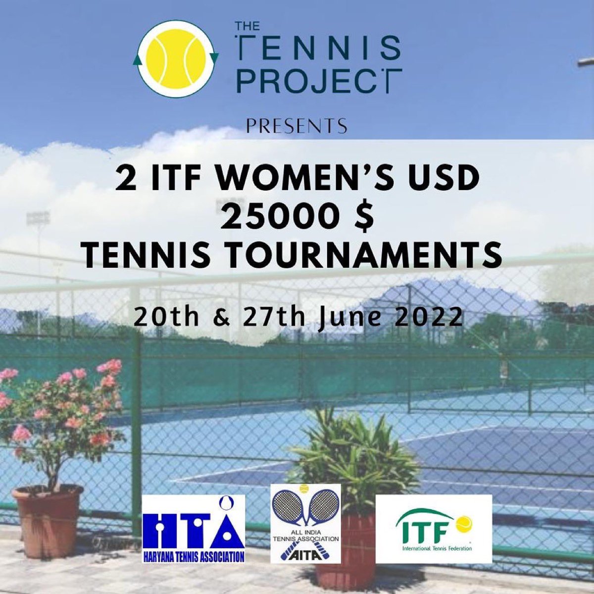bigvish10's tweet photo. Happy to announce we will be hosting these 2 tournaments to benefit our Indian players at The Tennis Project in Gurgaon.
Letβs make Indian Tennis & our players rise and shine!!
@AITA__Tennis @aniljaindr @ianuragthakur @cmohry #india #growth #TheTennisProject https://t.co/E6F7DGMgTY