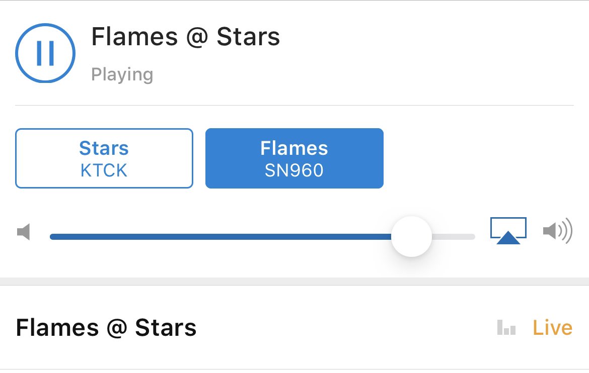 chad_isaac's tweet photo. Listening to @fan960lou on the #Fan960 which is way better then any TV announcer imo #YRQ #Flames #TexasHockey https://t.co/wimpJPZS2O