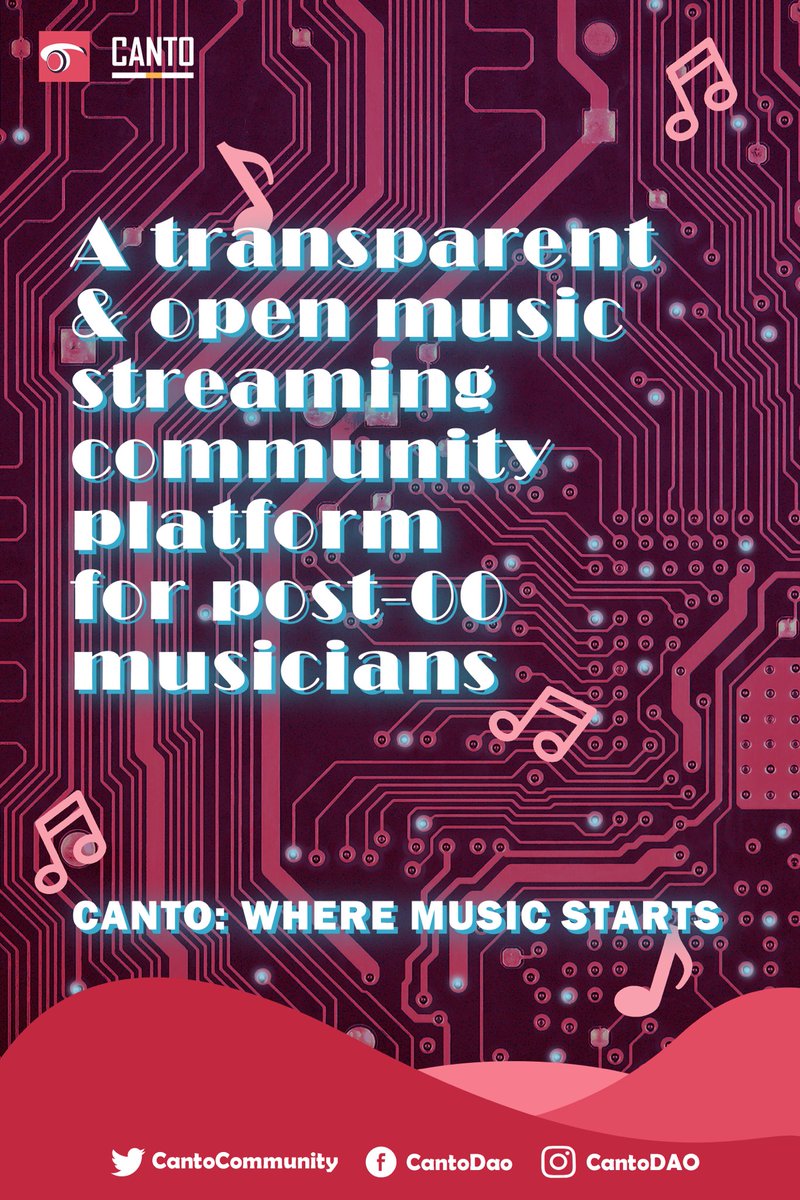 CantoCommunity's tweet photo. All our beats will be unique in the form of NFT. Become a holder and get all the benefits.
#nft #music #blockchain #web3 #dapp #dApps https://t.co/tVG8DtsHcp