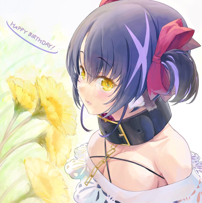 猫が路傍の花に鼻近づけてるイメージで
…まともに公式衣装で描いたの初めてかも…
褌とかブルマとか水着メイドとかそんなんばかり描いてた気する😅 