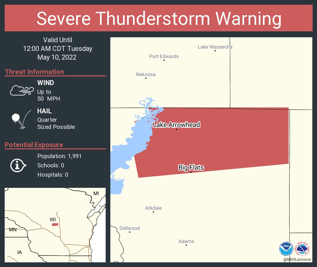 NWS Severe Tstorm on Twitter "Severe Thunderstorm Warning continues