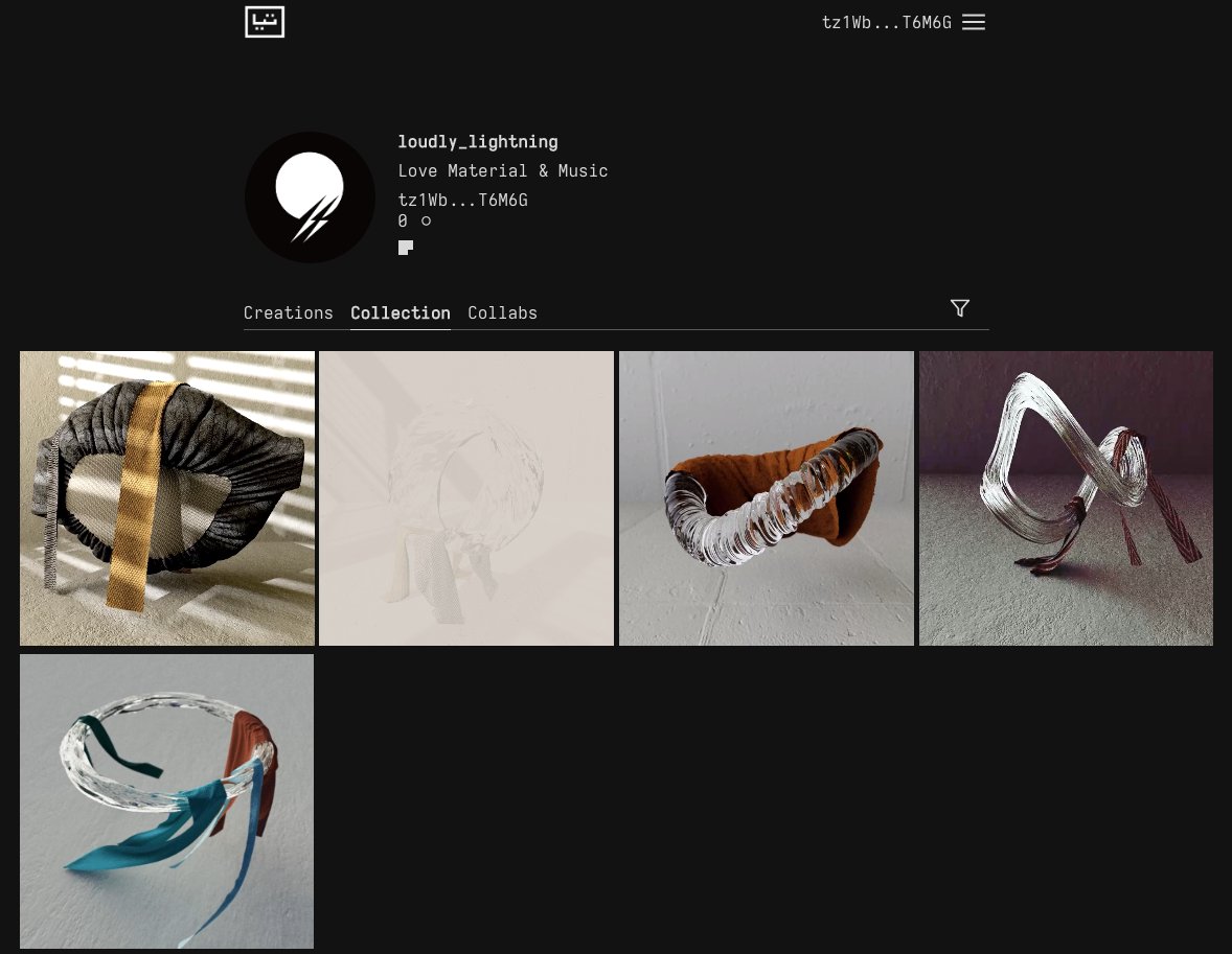LoudlyLightning's tweet photo. Our Collection @TeiaArt , We seem to be super fans of 
@taktilitet 🖤
#teia #tezos #tezosnft https://t.co/tYZQ3oUFQW