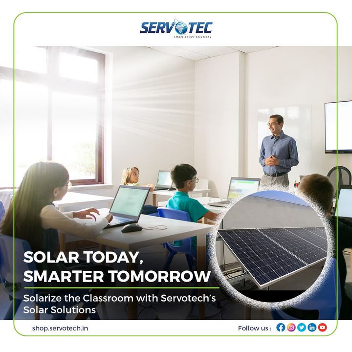 servotech_ltd's tweet photo. Schools transitioning to #ELearning was awesome, but now is the time for #ShiftToSolar. Servotech is championing #SolarizeYourSchool, switch to #RenewableEnergy, and let's leave a cleaner, greener legacy for tomorrow's young minds.
Start today: https://t.co/cxz1aE0mxA https://t.co/bd2BwThBYf