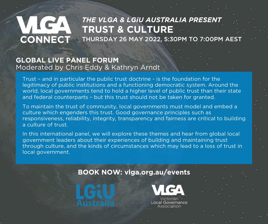 _VLGA's tweet image. Join the VLGA &amp;amp; @LGiU for another of our #GLobalLocal Executive Live Panel series on Thursday 26 May. To hear from #localgovt experts around the world, book now: bit.ly/global-trust-c…