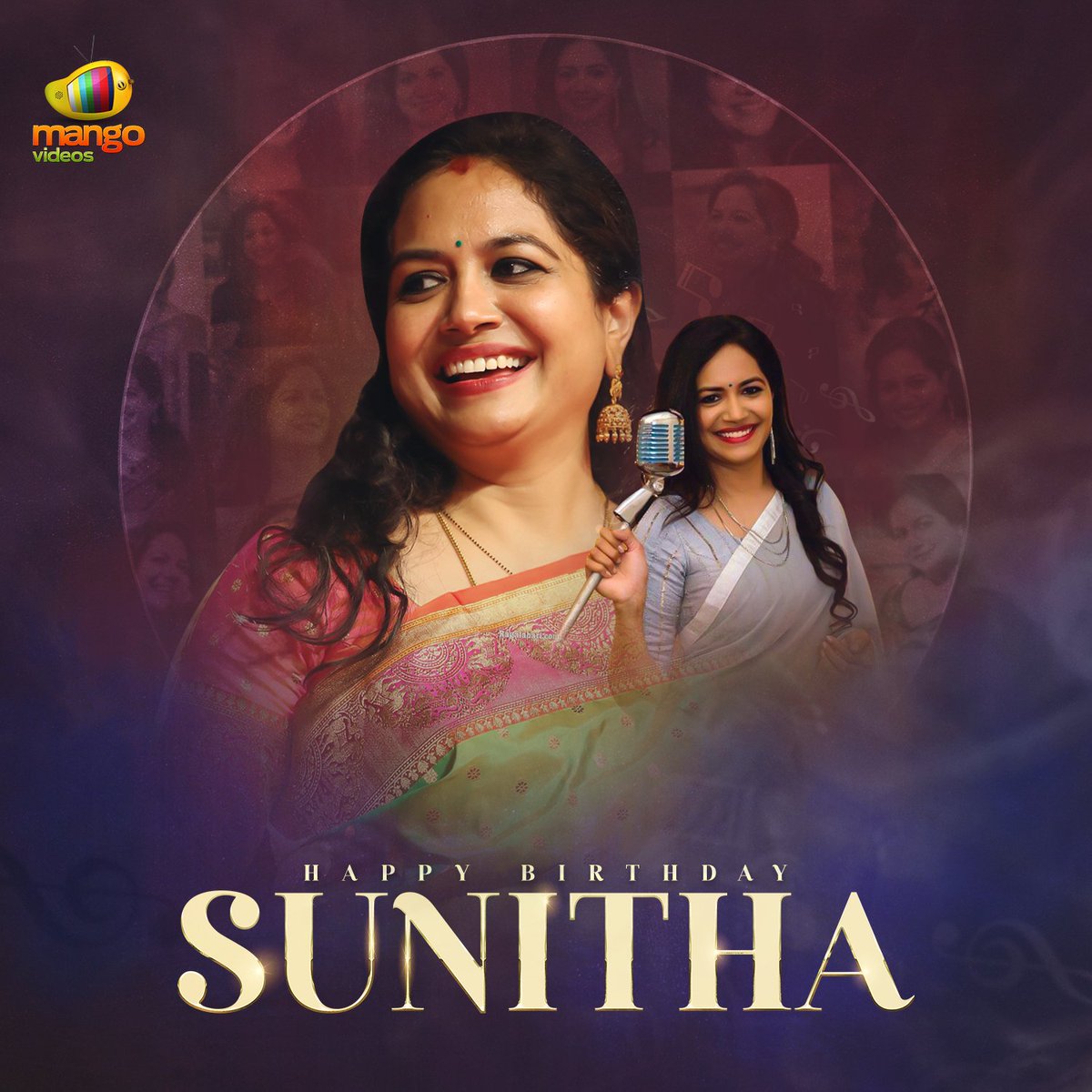 mangovideos's tweet photo. Wishing the Gorgeous &amp; Super Talented Singer @OfficialSunitha garu a very Happy Birthday 🎂🎉🎉

Wishing you lots of success and happiness always 💫

#HappyBirthdaySunitha #HBDSunitha #SingerSunitha  #Tollywood #MangoVideos https://t.co/uSmO5cLcGp