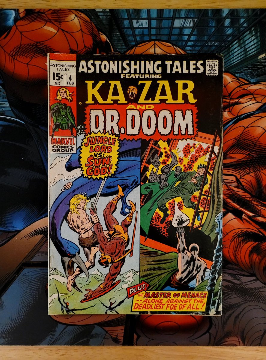Apollokid3000's tweet image. Doctor Doom, Master of Menace!!! The Invaders!! Astonishing Tales #4!!! VS Red Skull &amp;amp; them damn Nazis!

#StanLee
#LarryLieber
#WallyWood
#JeanIzzo
#DoctorDoom
#Kazar
#RedSkull
#ArchivesofDoom
#OldComicBookDay
#GivetheGiftofLiteracy

@andreavondoom
@GamingDoombot 
@RabumAlall