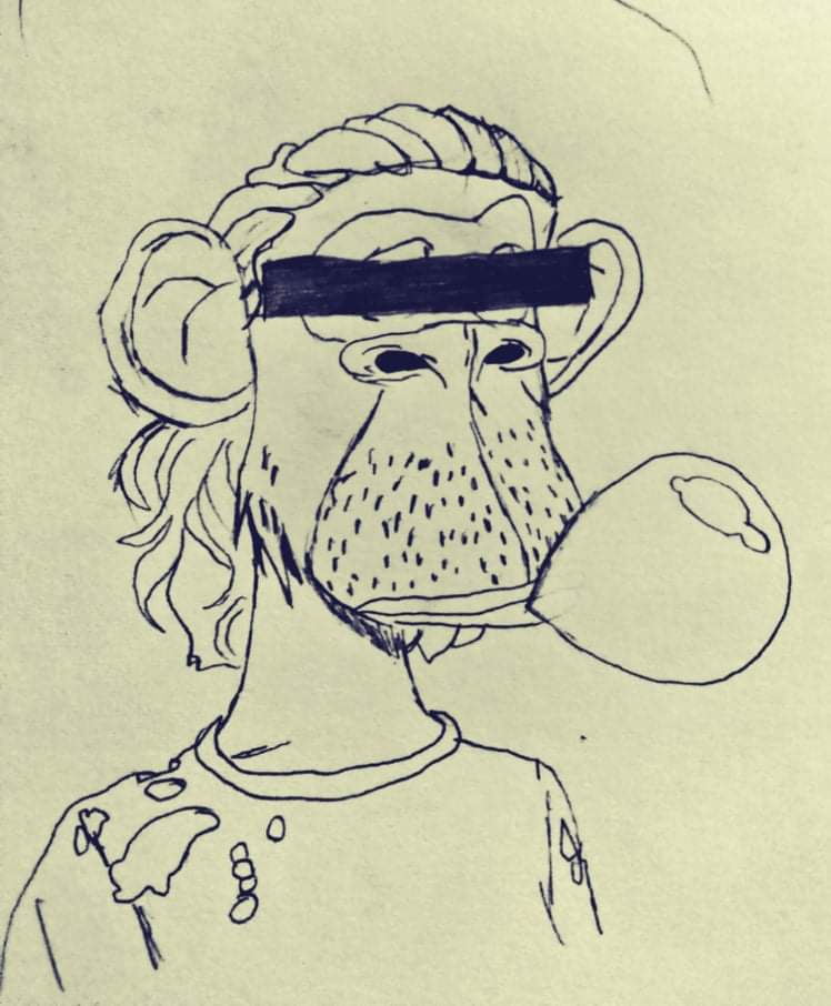 Crypto_Cadabra's tweet photo. I did my best thinking and creating this fan art . Hope you like it and please consider me to get wl..@trippinapes  the best project 💯💯 https://t.co/xf2IQV7Qvg