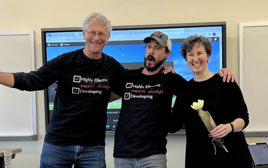 Here’s to social studies teacher, James May, who writes: “As I work on my descriptive analysis [of my leadership], my writing today reaffirms how much #HVWP has impacted me as a teacher, human, and leader/learner. THANK YOU!!!”
#nysssc
#wearechappaqua 
#Writingproject
#hvwp